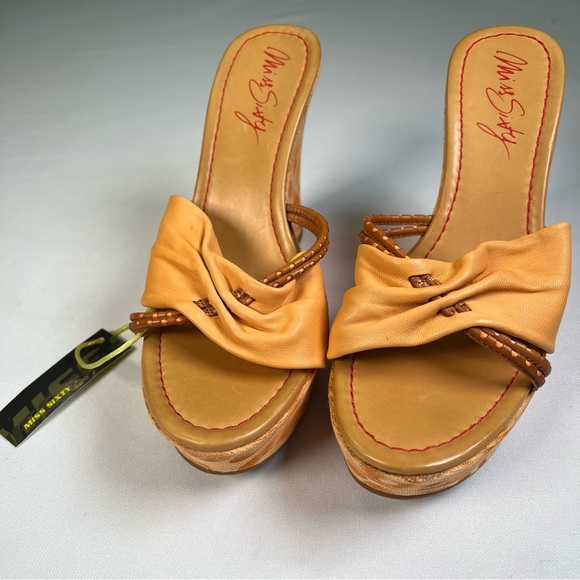 MISS SIXTY Women, high-end, Italian designer brand, genuine leather mules 39 NEW - Picture 2 of 10